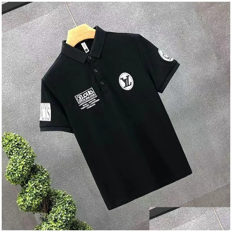 Summer Paris Men`s T-shirt Designer T-shirt Luxury Swarmed Letter T-shirt Classic Fashion Green casual cotton short sleeve polo T-shirt