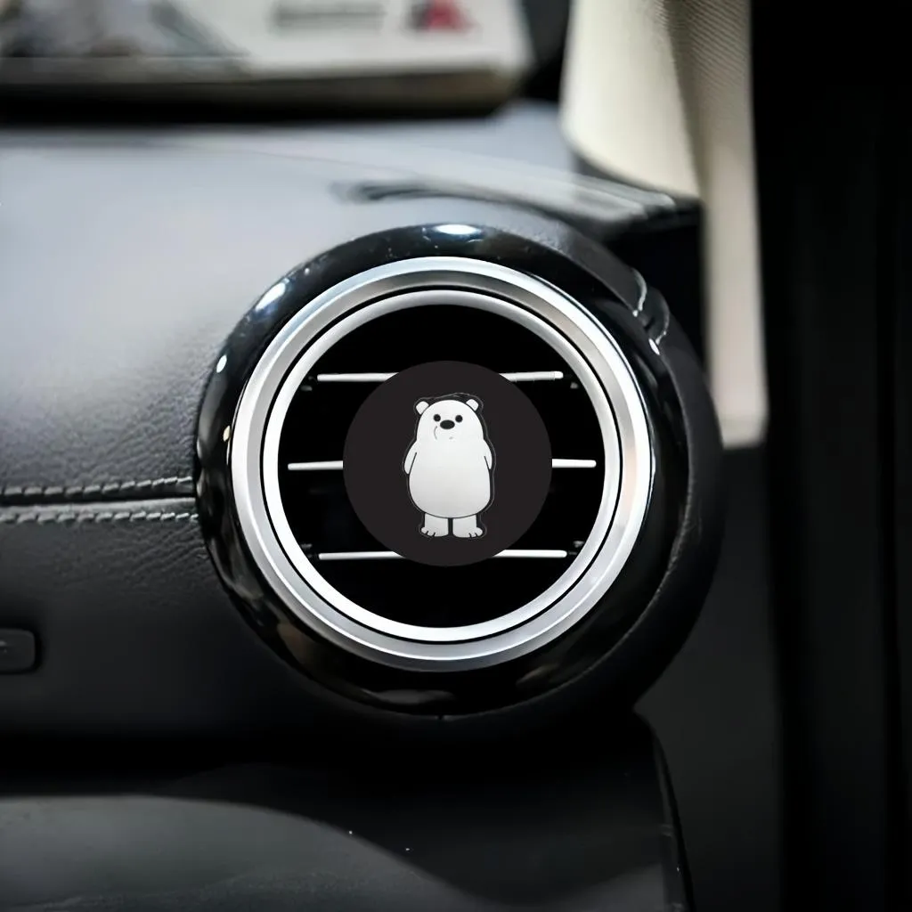 three naked bears cartoon car air vent clip square head outlet perfume clips auto freshener conditioner