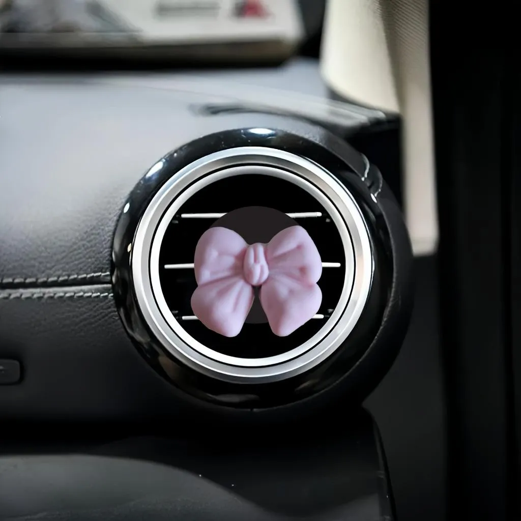 bow crown cartoon car air vent clip conditioner outlet perfume clips auto for office home accessories