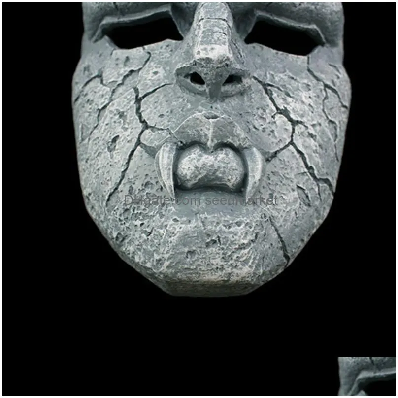 stone ghost full face resin mask juvenile comics jojo amazing adventures gargoyle theme masks halloween masquerade party props y20326e