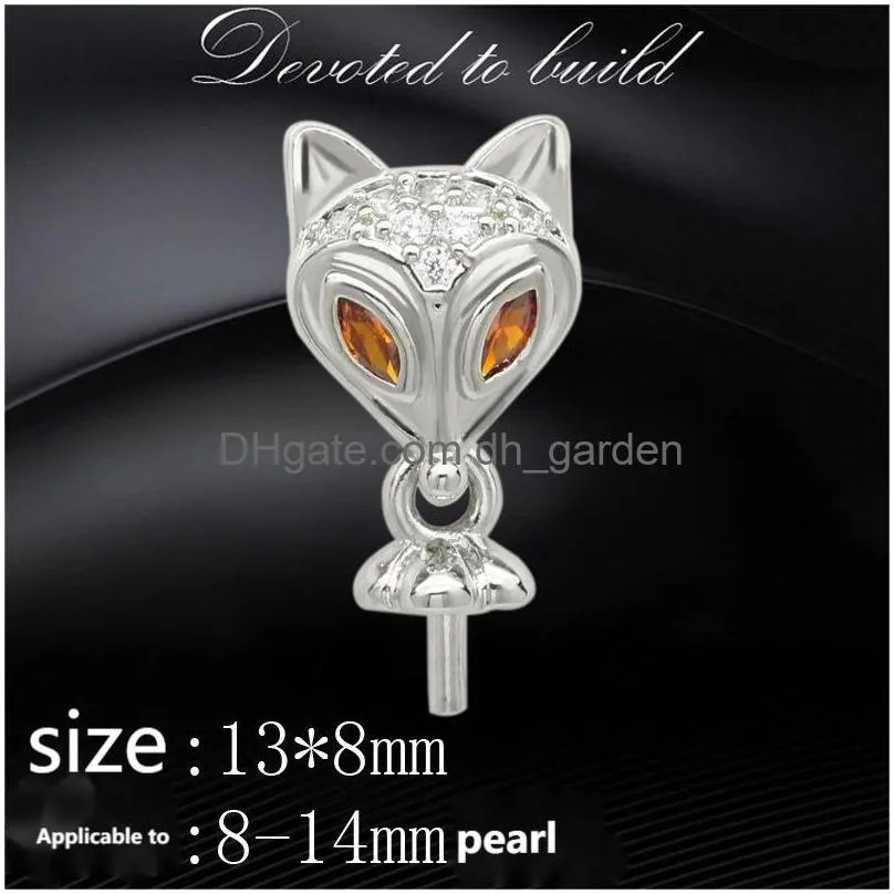 Jewelry Settings S925 Sier Pearl Pendant Mounts Necklace Accessories Diy Enamel Bat Drop Deliver Delivery Dhueq