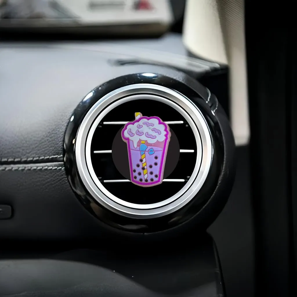 transparent bottle 10 cartoon car air vent clip auto freshener clips perfume replacement conditioner outlet