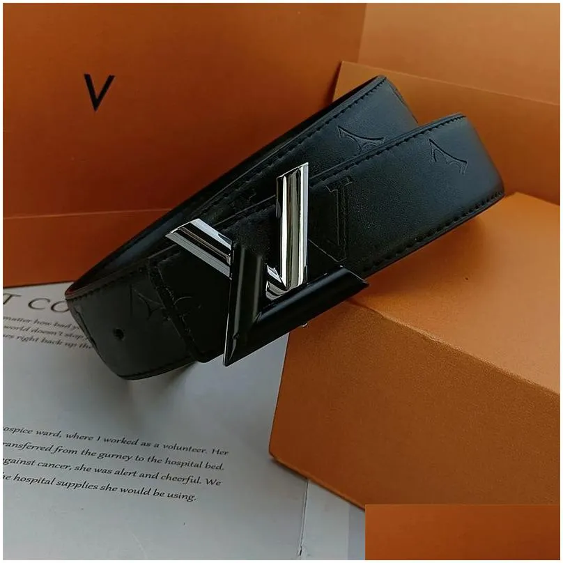 Classic Designers Belts Designer Belt Trend Letter with Women and Men Leisure Retro Emed Twill Colour Blocking 3.8 Wide Versatile