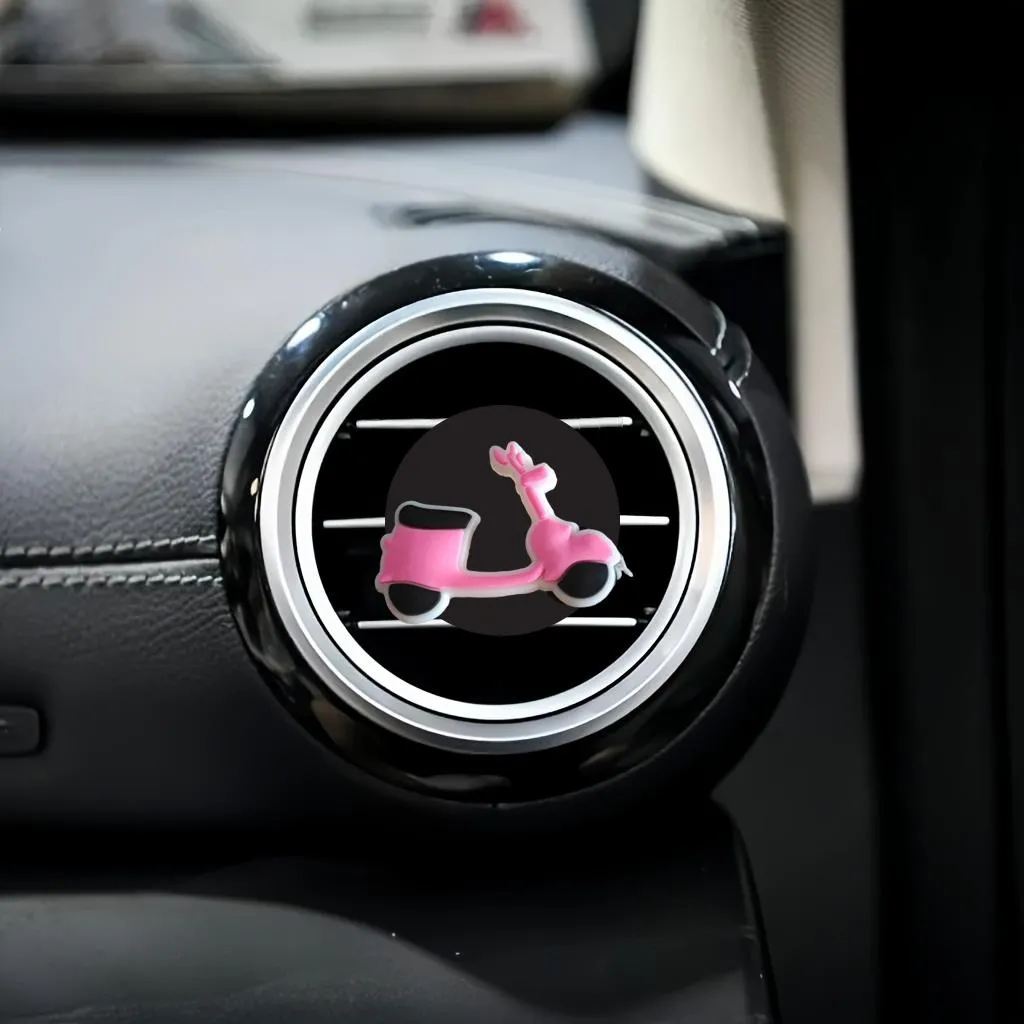 pink  26 cartoon car air vent clip outlet clips accessories for office home auto freshener perfume replacement conditioner