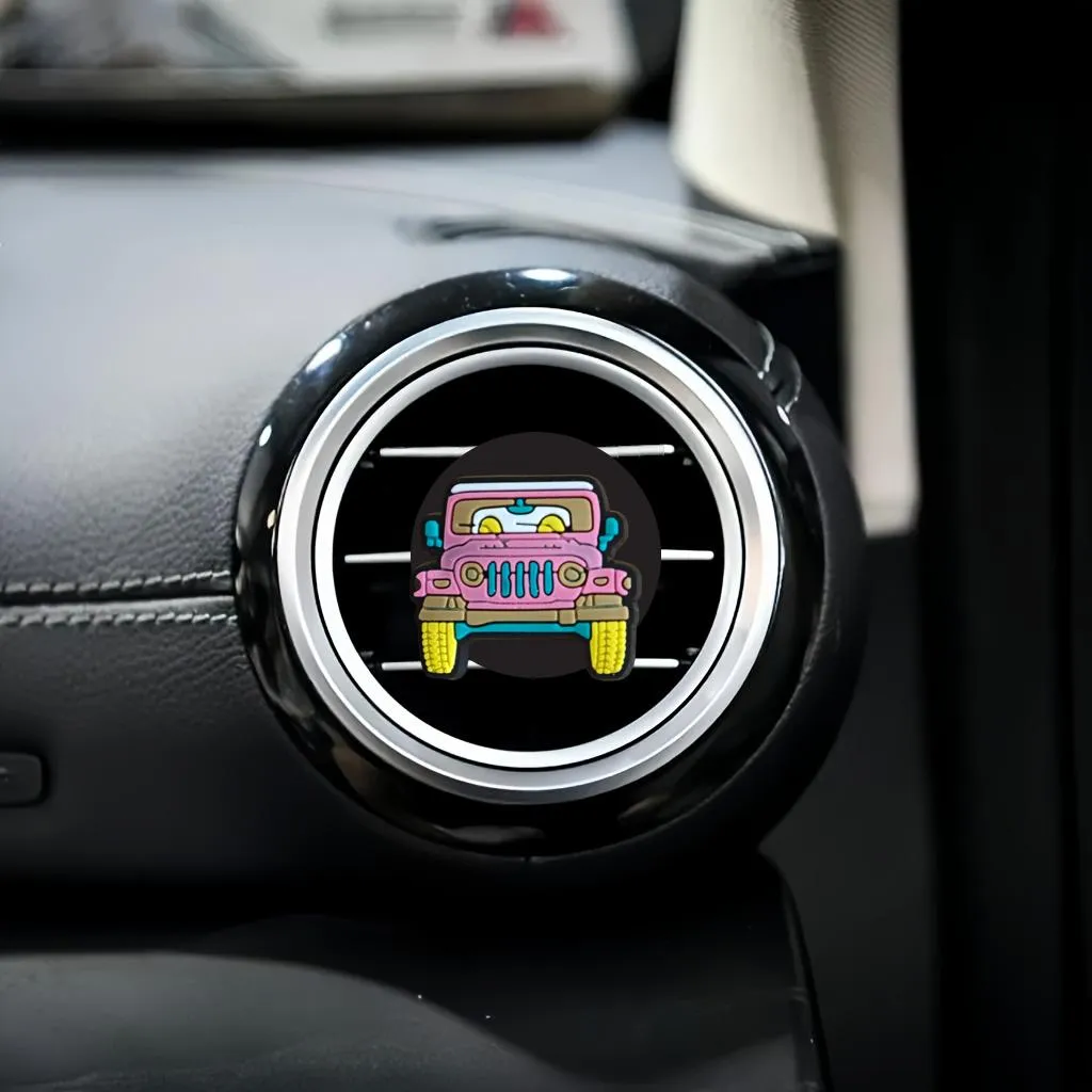 float series cartoon car air vent clip square head outlet perfume clips auto freshener conditioner