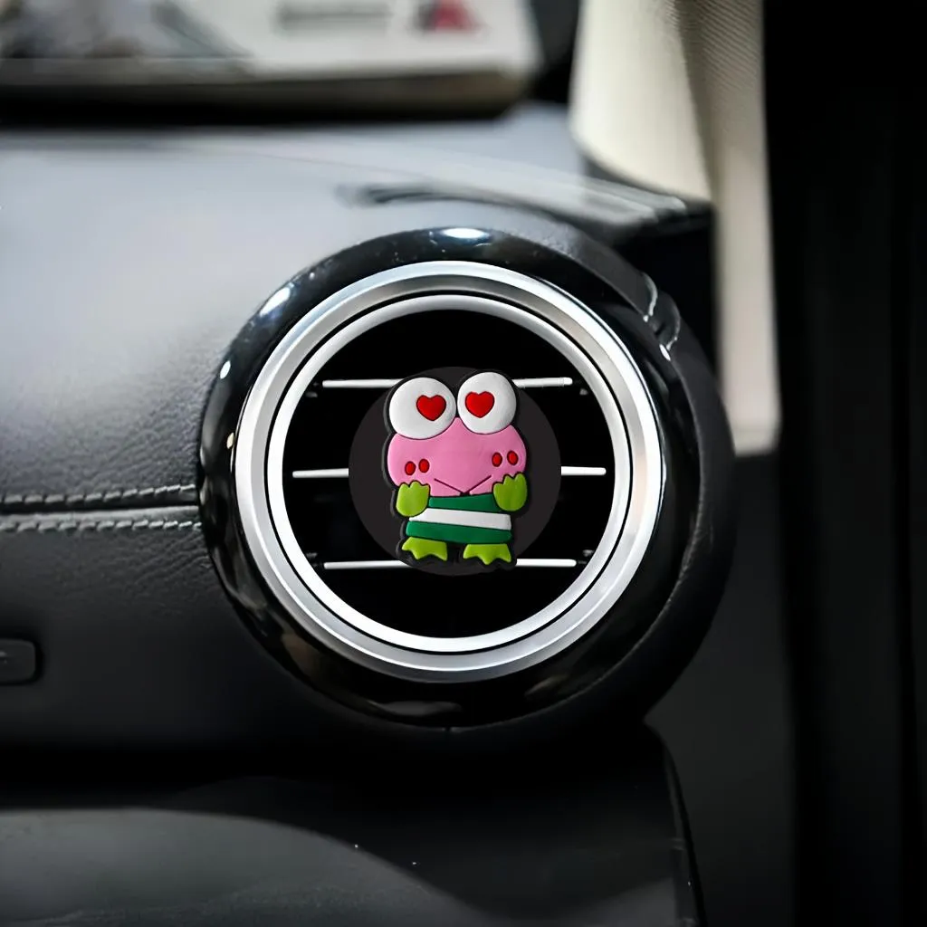 pink frog cartoon car air vent clip clips auto freshener outlet perfume conditioner