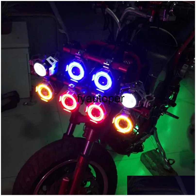 Motorcycle LED Headlamp 12v 125w LED moto auxiliary Light fog lamp super bright spotlights Motorbike Headlight car accessories car
