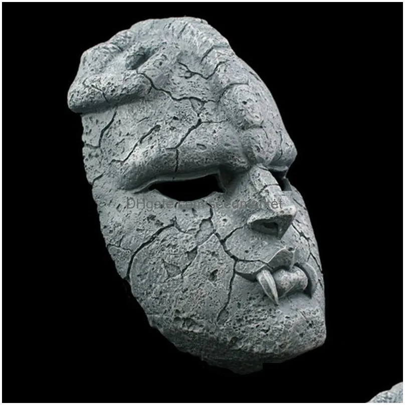 stone ghost full face resin mask juvenile comics jojo amazing adventures gargoyle theme masks halloween masquerade party props y20326e