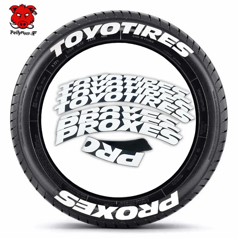 car stickers tire letter sticker permanent lettering decals motorcycle diy label letters customizable with glue y220609 drop deliver