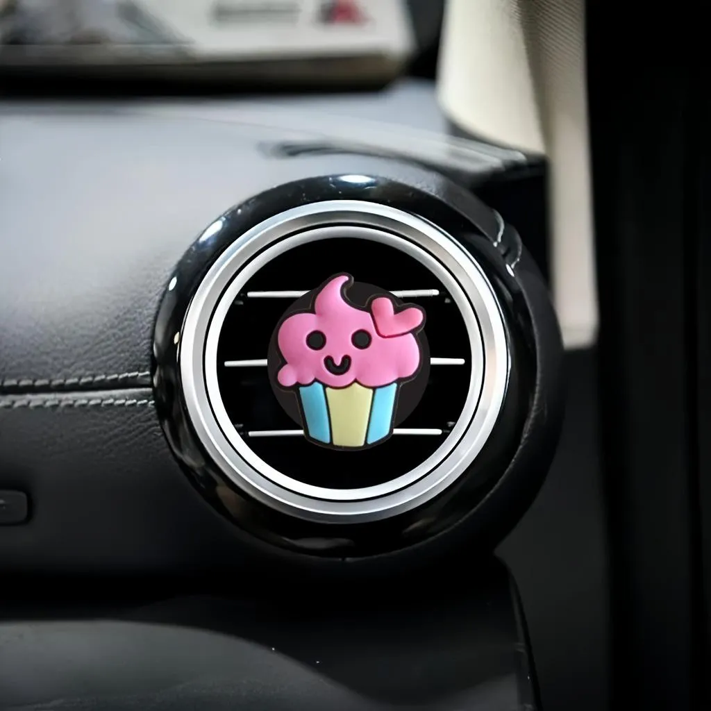 ice cream 2 10 cartoon car air vent clip clips auto conditioner outlet perfume freshener conditioning decorative