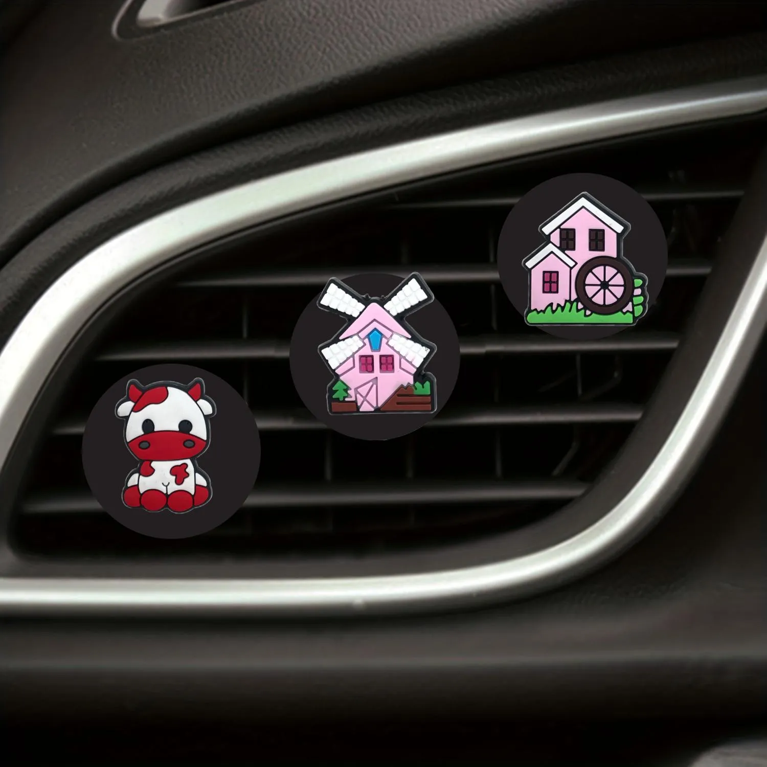 cow 32 cartoon car air vent clip clips auto conditioner outlet freshener perfume