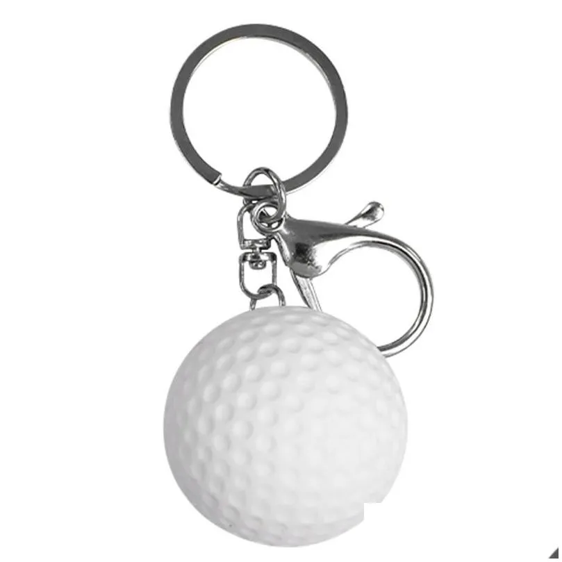 pvc ball keychains party favor sports baseball tennis basketball keychain pendant luggage decoration key chain keyring