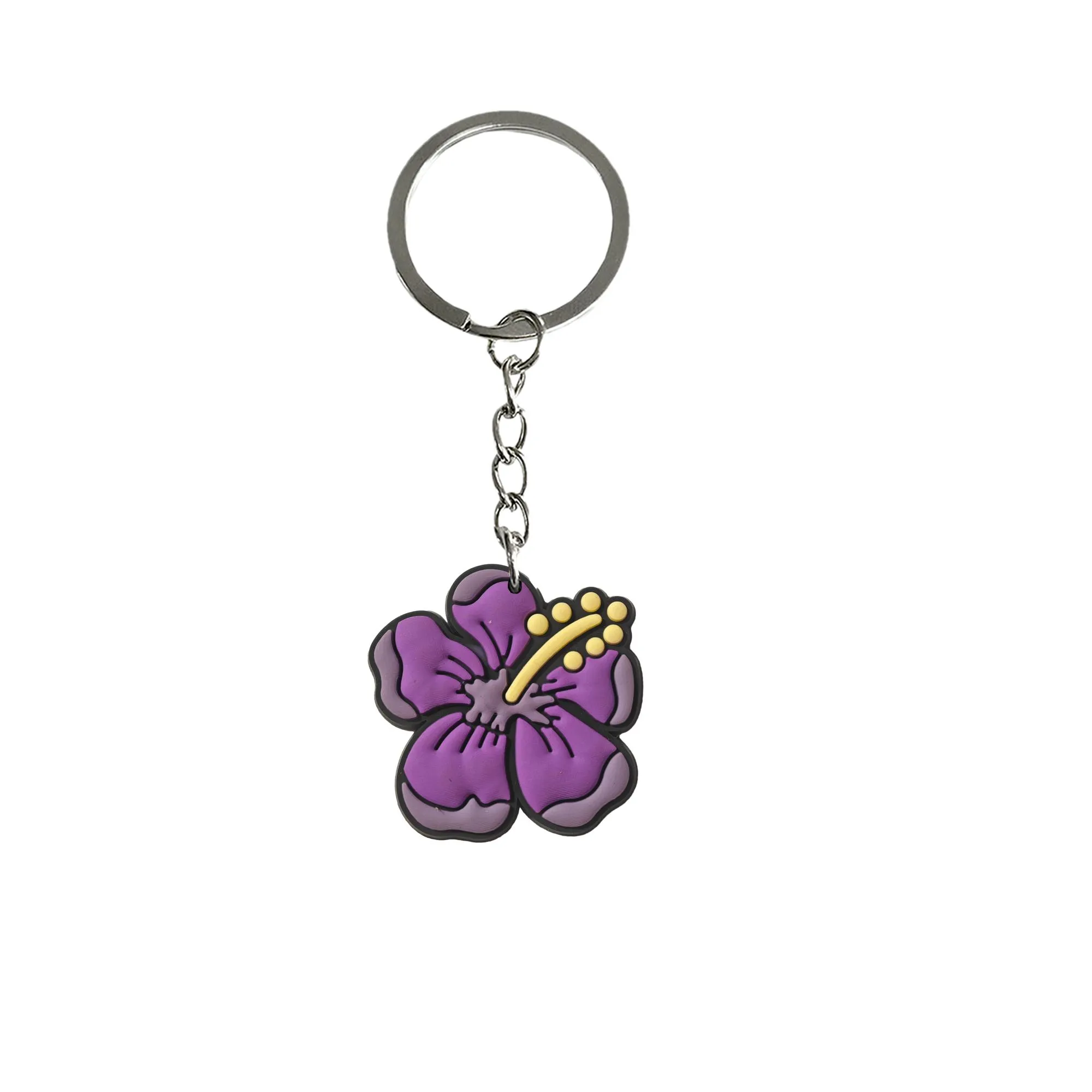 pentapetal flower keychain for goodie bag stuffers supplies keychains girls boys keyring suitable schoolbag backpack car charms women school day birthday party gift