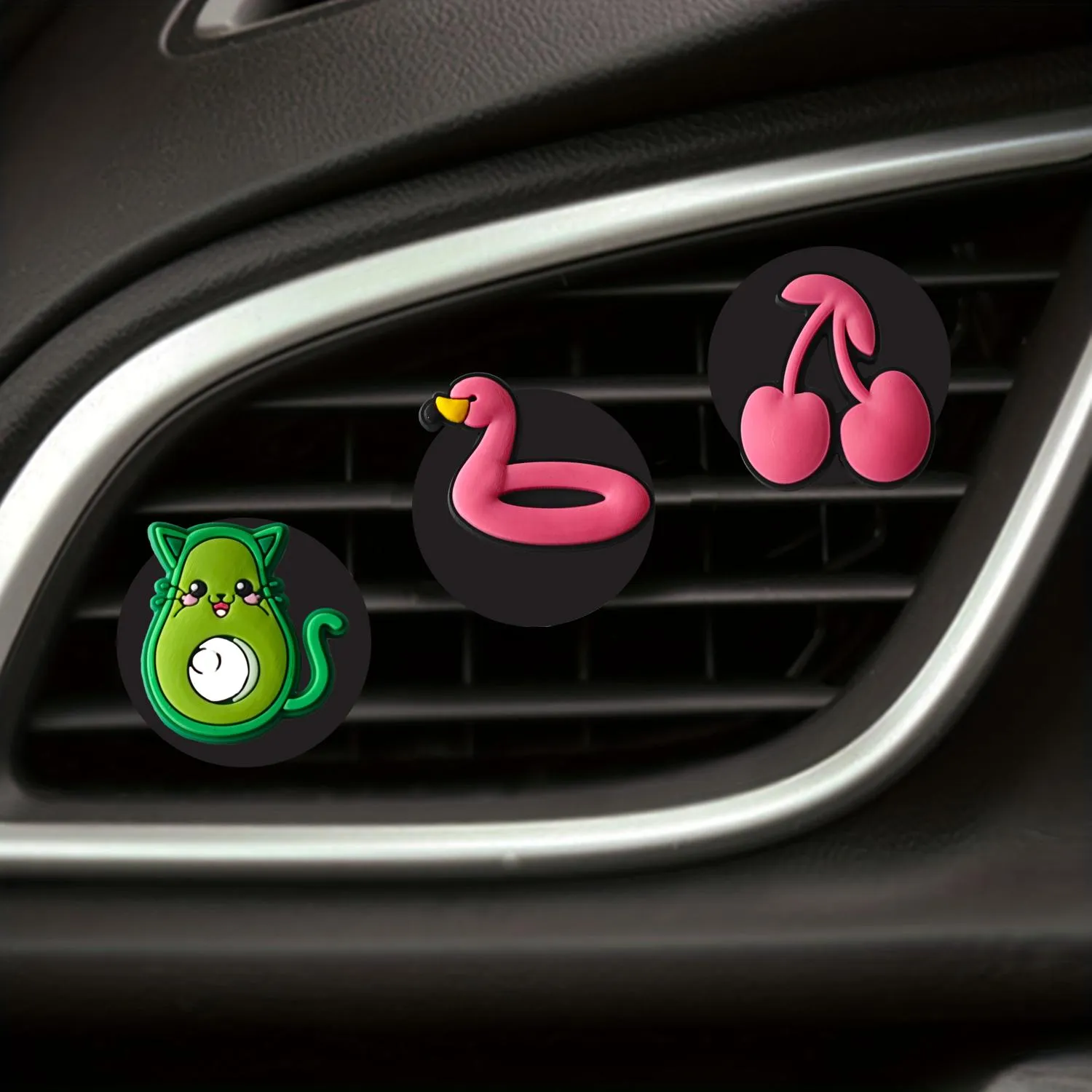 pink frog cartoon car air vent clip clips auto freshener outlet perfume conditioner