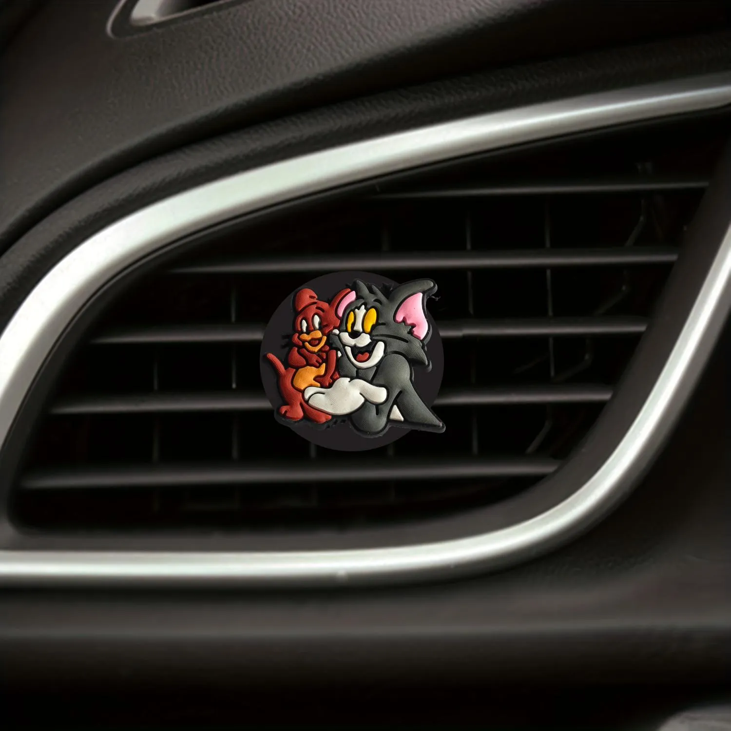 cats and mice cartoon car air vent clip decorative auto conditioner clips outlet perfume bulk freshener square head