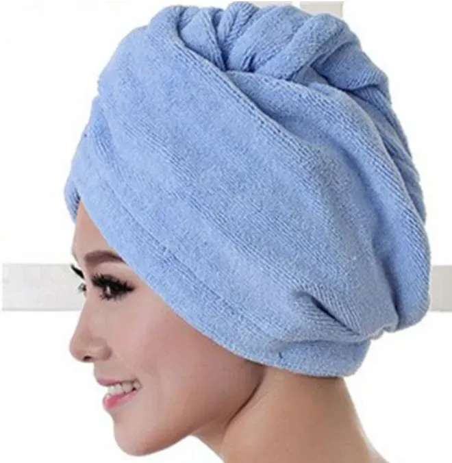 Microfibre Quick Dry Turban Cap Magic Hair Drying Towel Hat Wear Spa Sleepwear Sleeping Towel