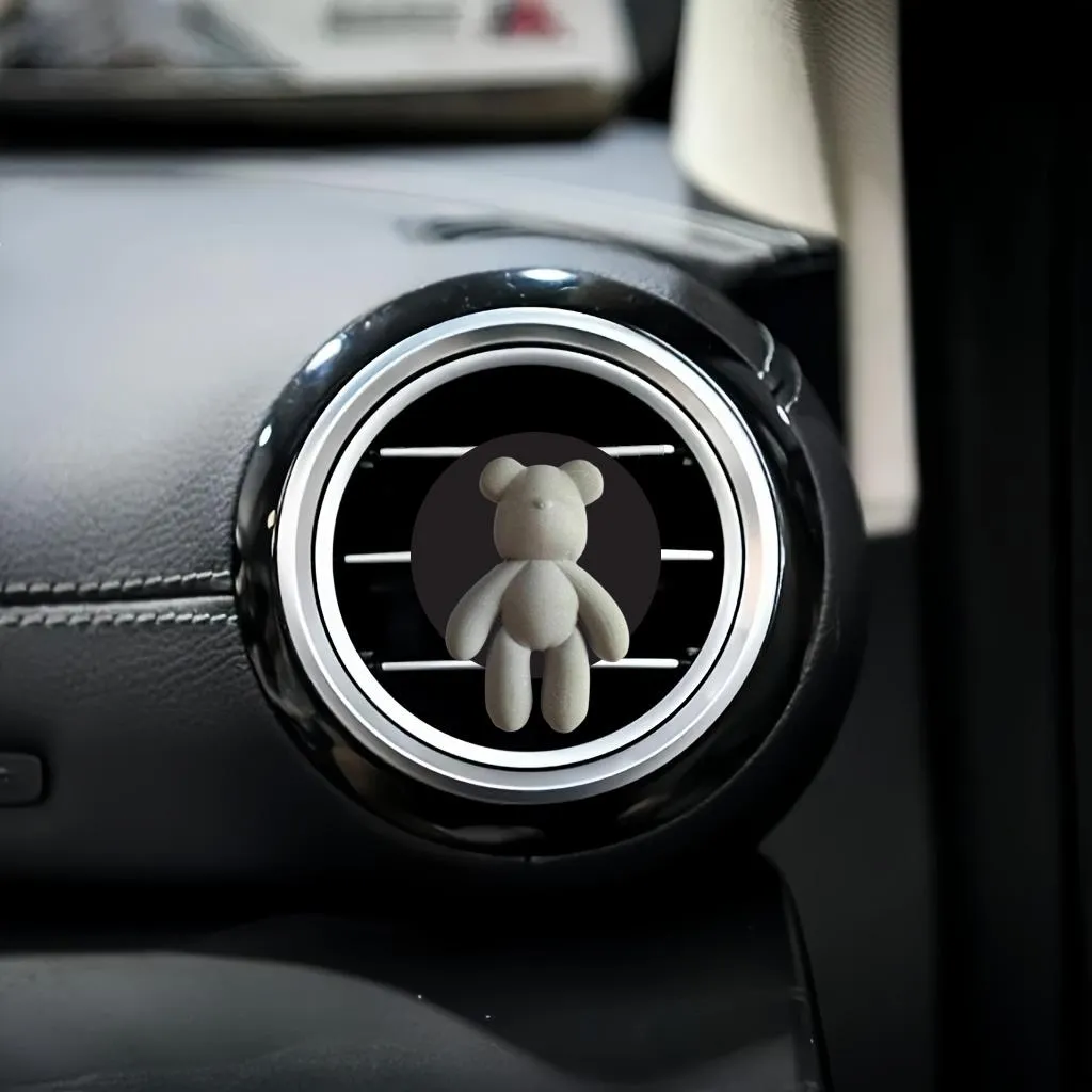 colorful little bear cartoon car air vent clip clips auto conditioner outlet perfume freshener for office home
