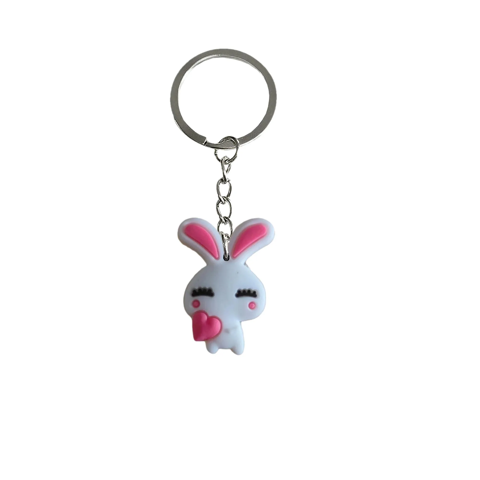 rabbit keychain boys keychains key ring for women chain accessories backpack handbag and car gift valentines day keyring suitable schoolbag men party favors bag