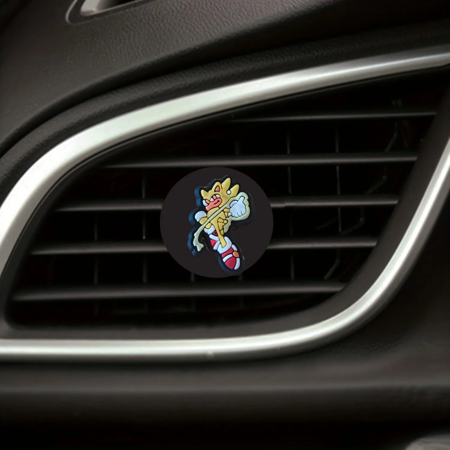 sonic cartoon car air vent clip outlet perfume clips decorative freshener auto accessories for office home