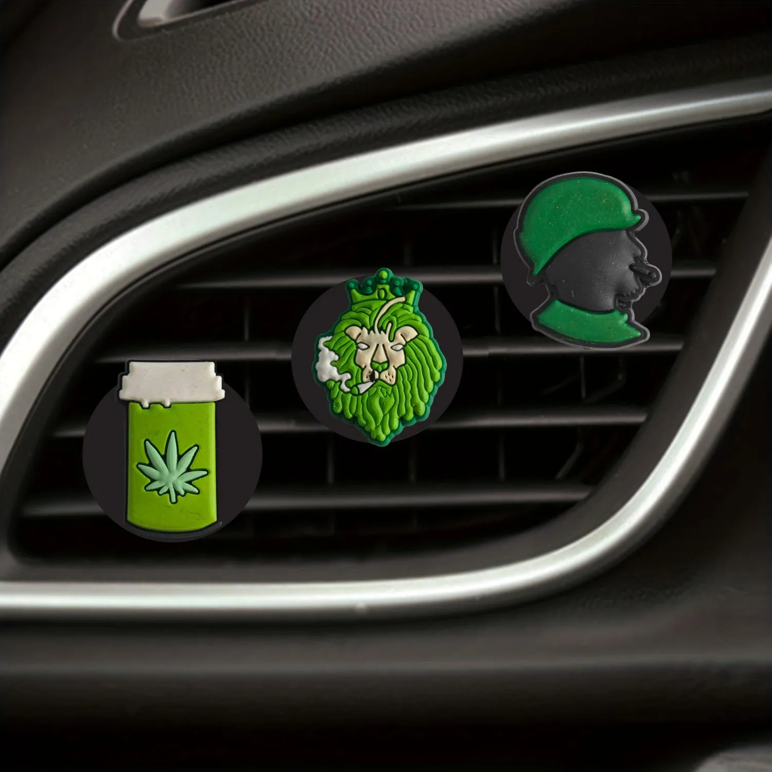 new green plants 12 cartoon car air vent clip clips auto freshener outlet accessories for office home perfume replacement conditioner