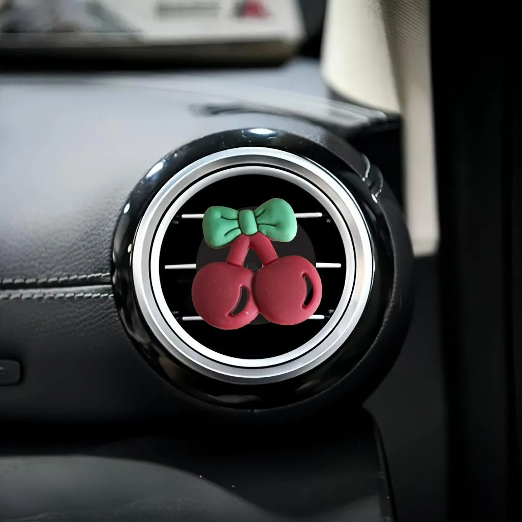 fruits and vegetables cartoon car air vent clip outlet perfume auto conditioner clips for office home decorative freshener