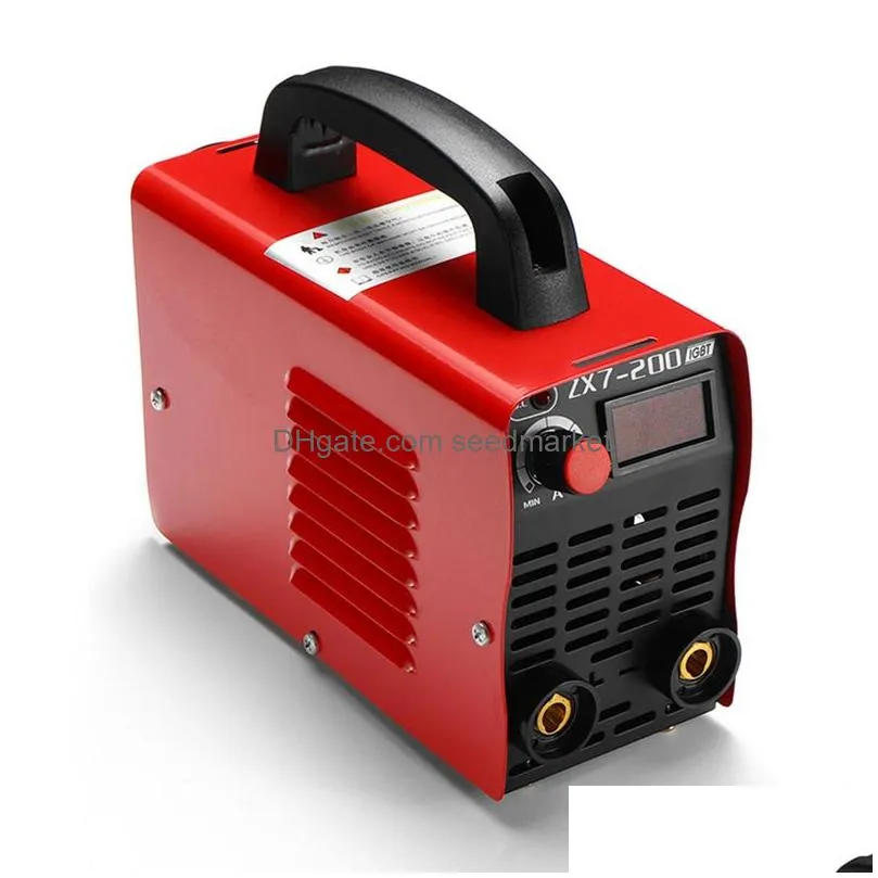 zx7-200 220v handheld mini mma electric welding tool digital 20-200a inverter arc welding machine195w