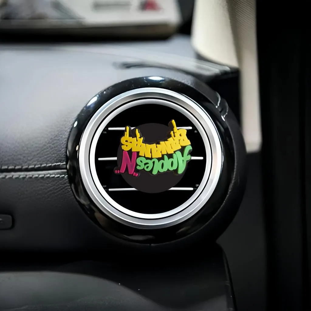 cartoon text car air vent clip clips auto conditioner outlet freshener perfume for office home