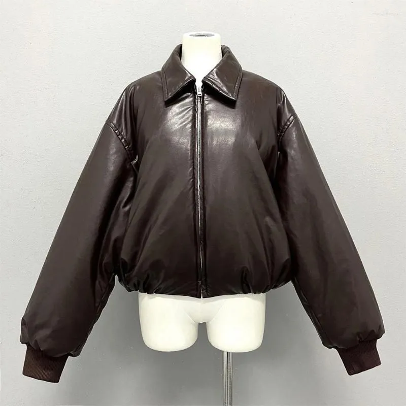 Women`s Trench Coats 2023 Autumn And Winter Retro Versatile Casual Lapel Solid Colour Short Section Bread Cotton Jacket Women