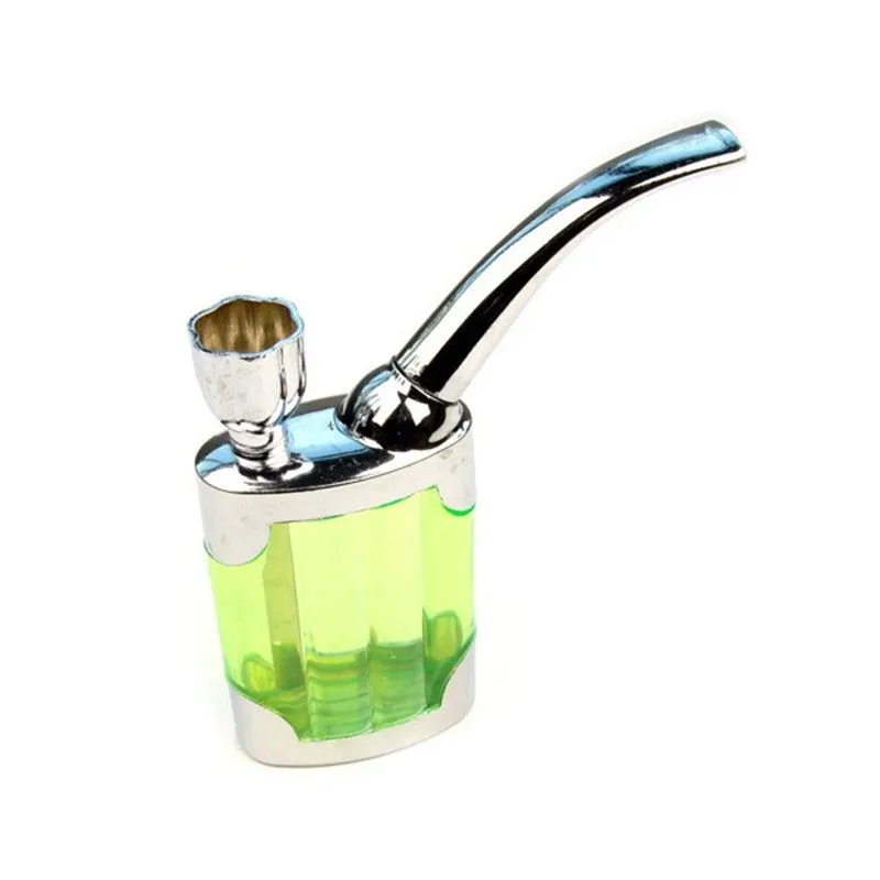 Wholesale plastic cheap mini hookah Acrylic water tobacco dab rig bong for dry herb Protable Real man smoking cigarette tool