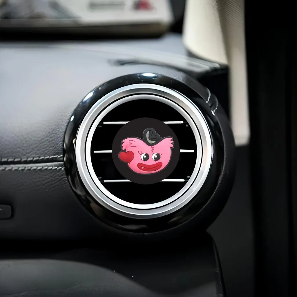 huggy wuggy cartoon car air vent clip square head outlet perfume clips auto freshener accessories for office home conditioner
