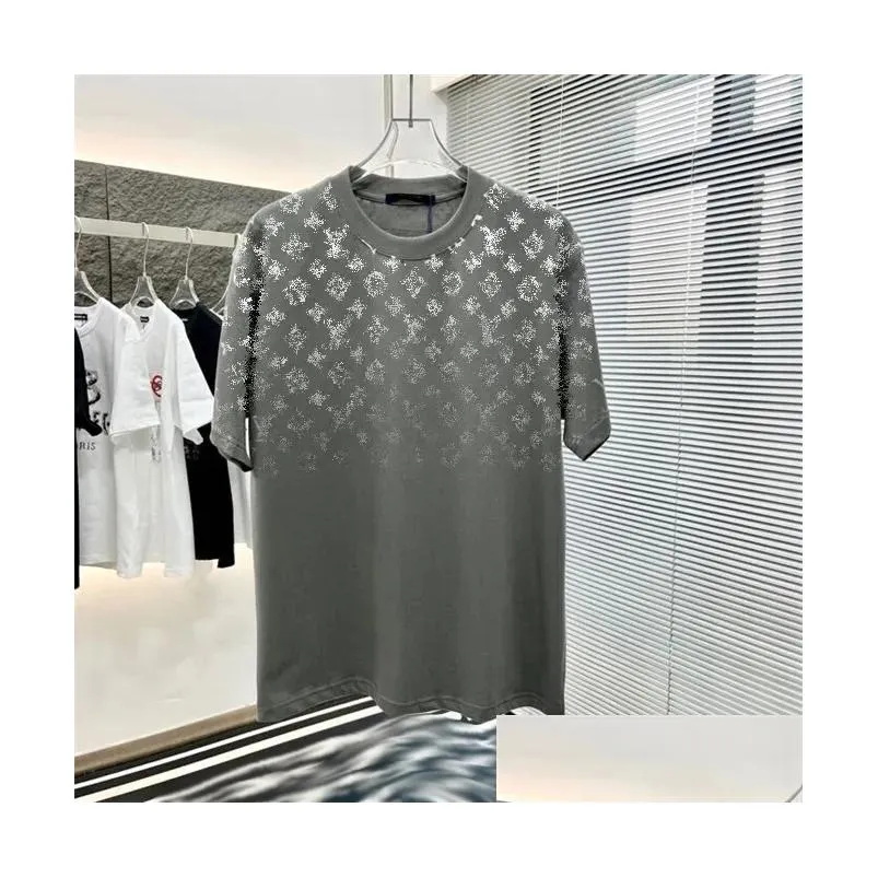 Men`s Plus Tees & Polos Street trend short sleeve men`s T-shirt high street shirt unisex T-shirt round neck letter print student sweatshirt s-3xl