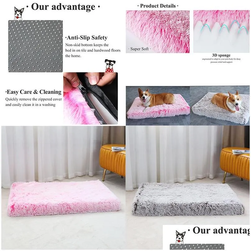kennels pens dog bed mats vip washable large dog sofa bed portable pet kennel fleece plush house full size sleep protector product dog bed
