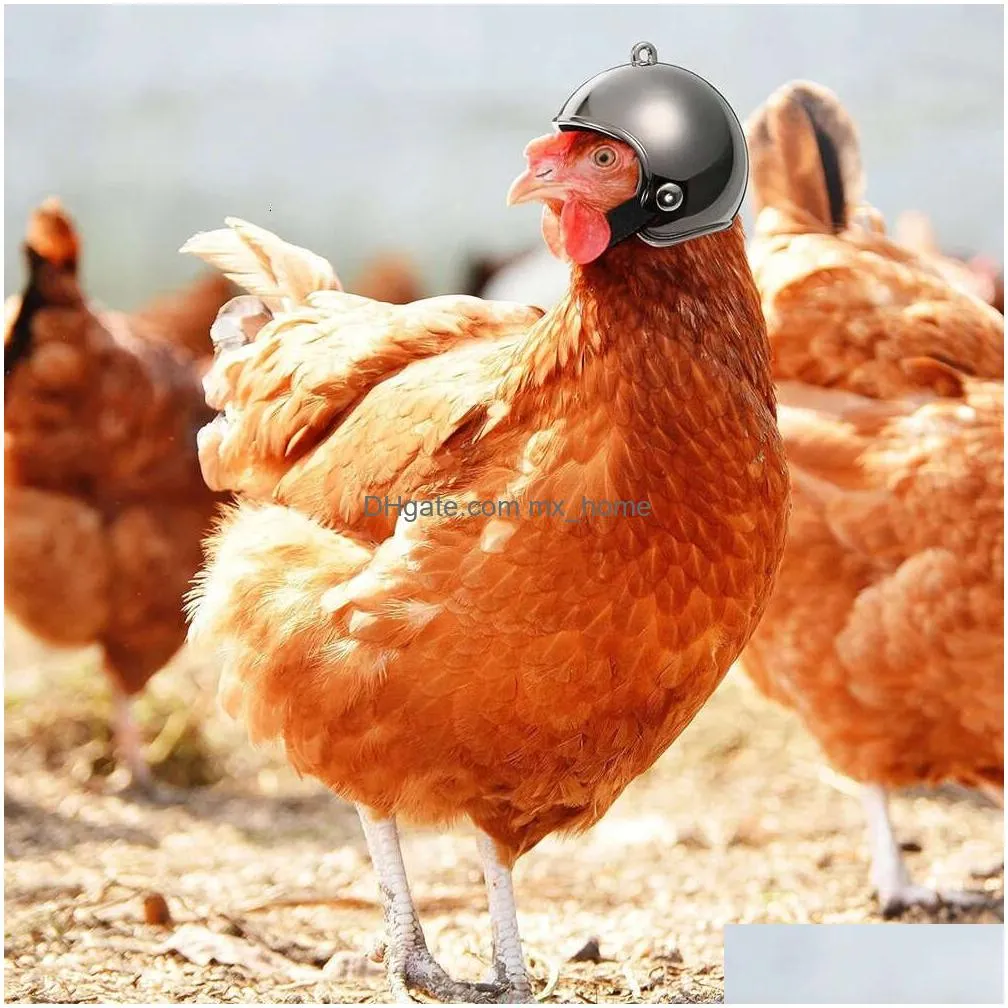 1pc chicken helmet small pet hard hat bird quail pigeon hat headgear pet bird helmet diy cartoon character helmet pet supplies