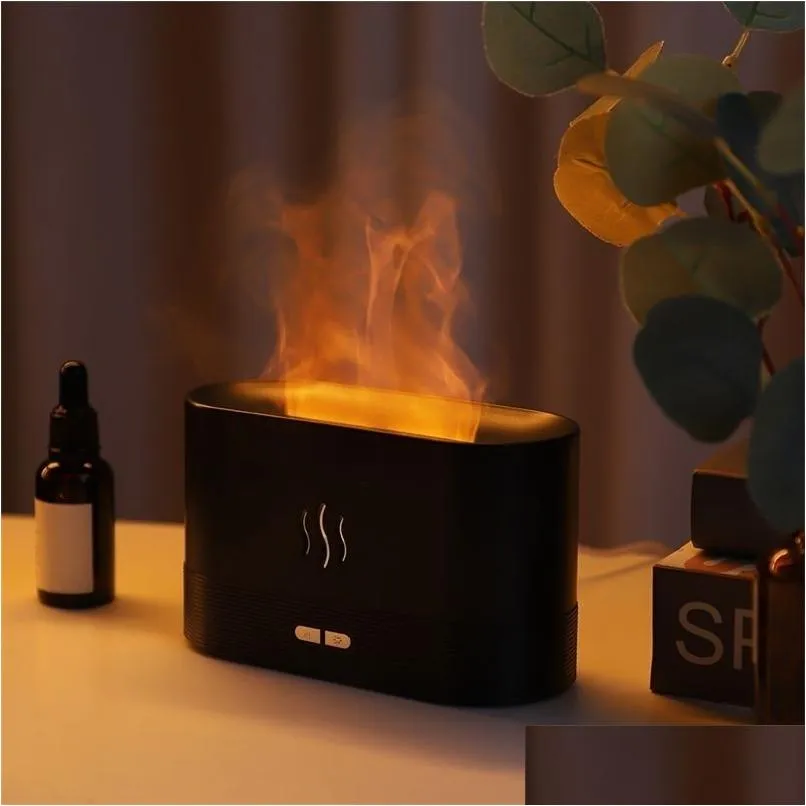 essential oils diffusers flame oil fragrance air humidifier aromatherapy electric smell for home fire scent aroma machine 221028