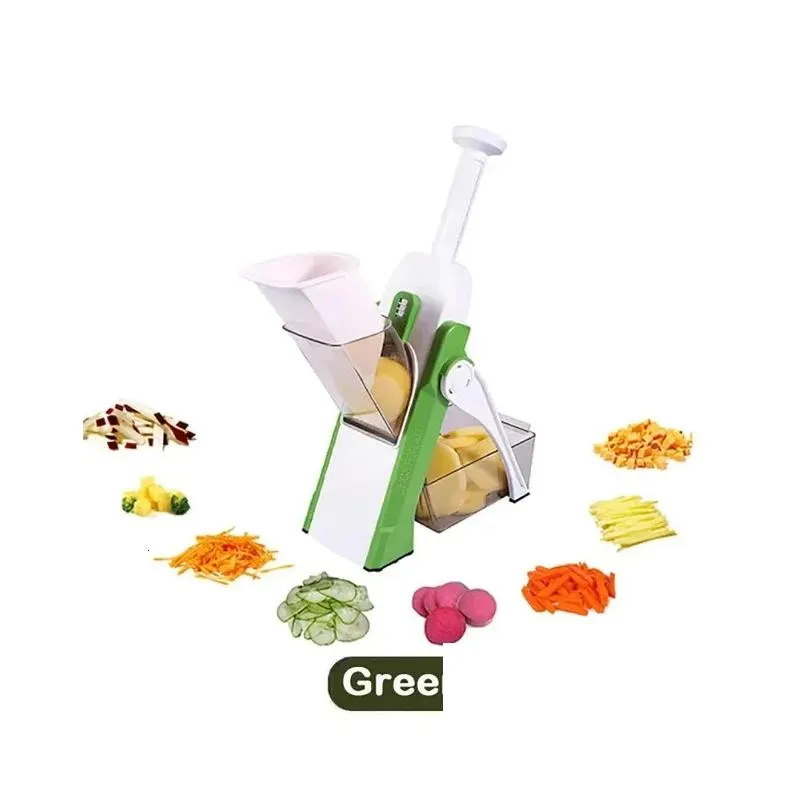 fruit vegetable tools manual vegetable cutter 5 in 1 food chopper fruit potato slicer french fries shredders maker peelers kitchen accessories tool
