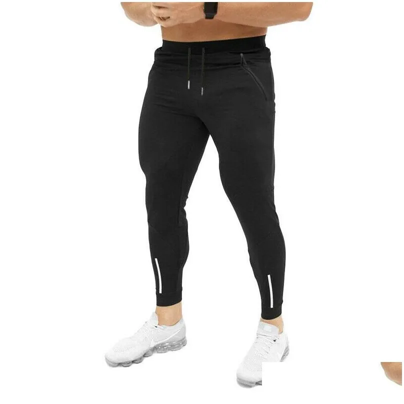slim fit sport gym men pant skinny jogging jogger sweat workout sportwear long pants solid summer causal long trouser