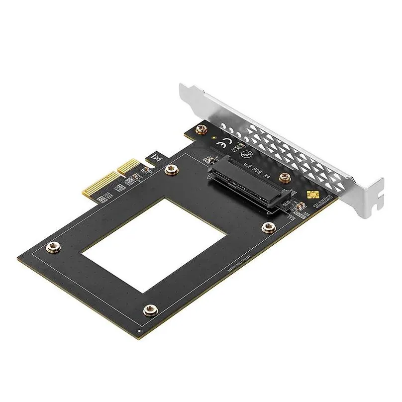 Cards U.2 to PCIe4.0 Adapter High Speed PCI Express X4/X8/X16 to U.2 SFF8639 Expansion Card Riser 7000Mbps for Intel 2.5