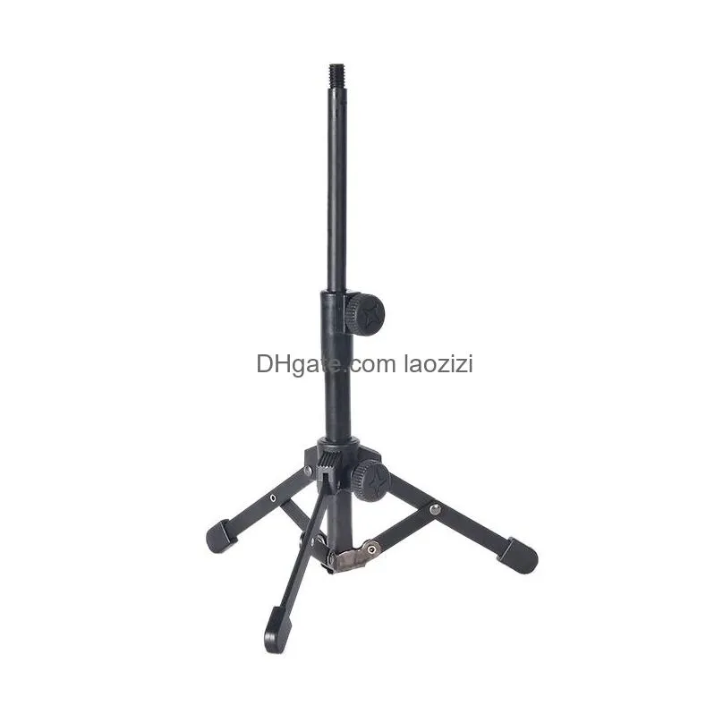 foldable tripod desktop microphone stand holder for podcasts online chat conferences