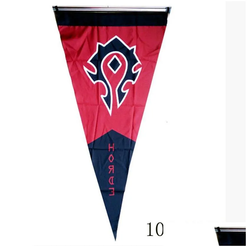 banner flags 128x64cm horde alliance banner flag home dacron cosplay party 230704
