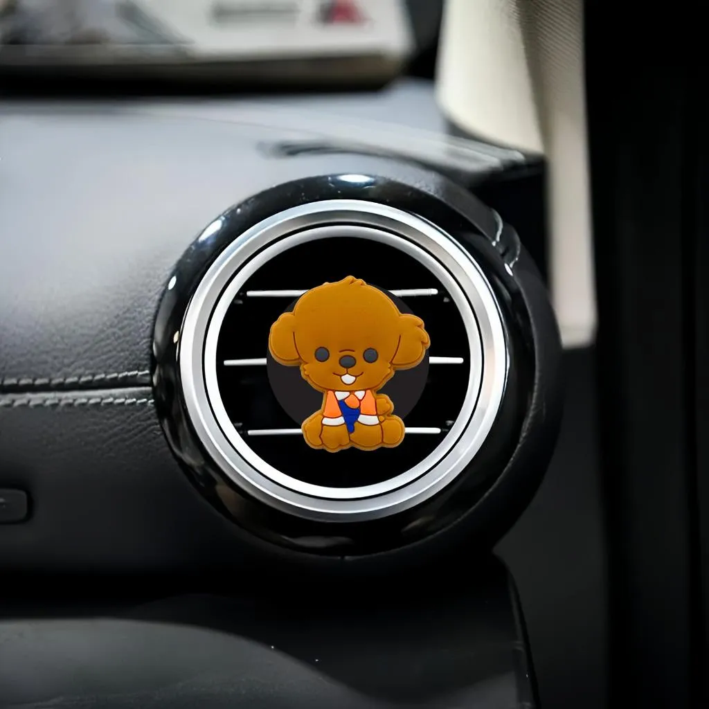 dog series 32 cartoon car air vent clip outlet perfume auto conditioner clips freshener replacement