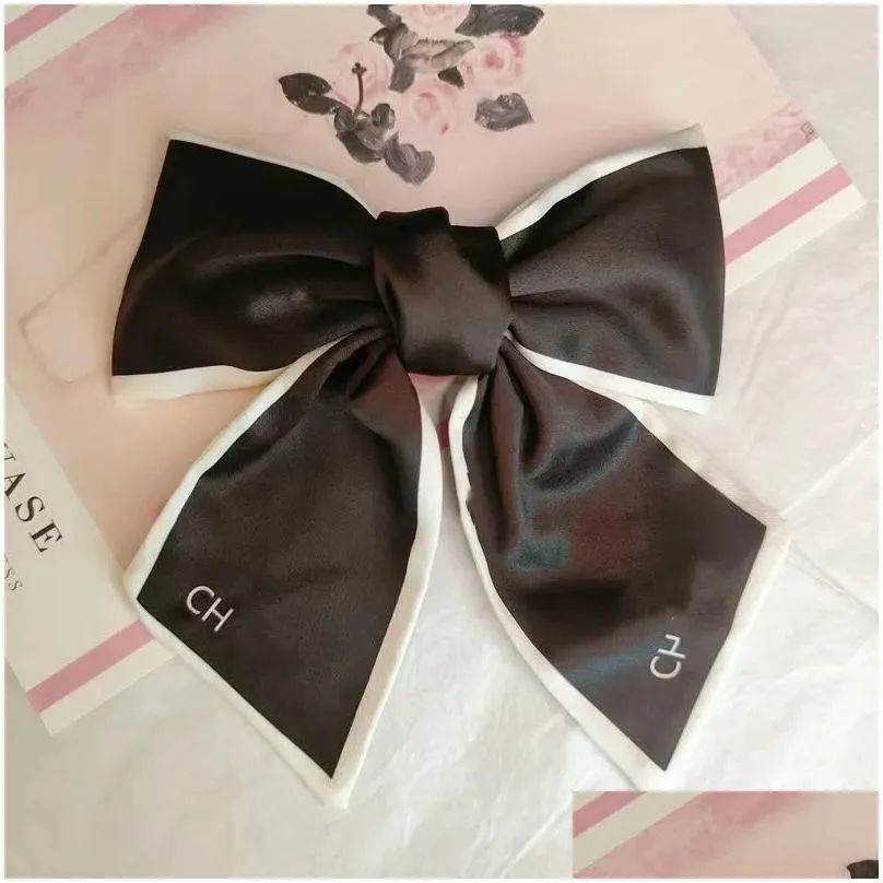 High Quality Designer Barrettes Girls Hairpin Classic Letter Hair Clips Luxury Hairclips Fashion Women Bow Headbands Hair Accessories