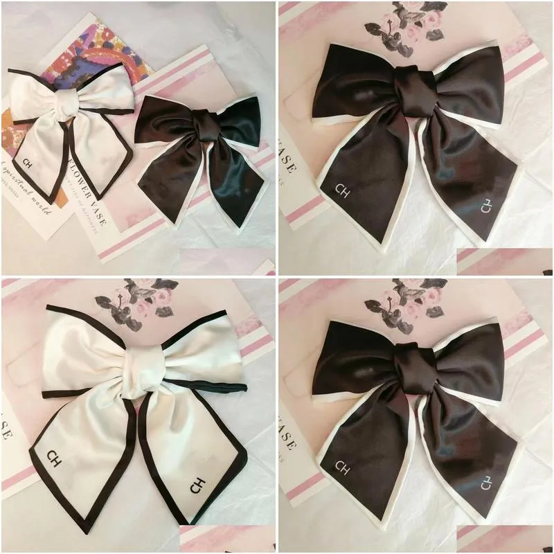 High Quality Designer Barrettes Girls Hairpin Classic Letter Hair Clips Luxury Hairclips Fashion Women Bow Headbands Hair Accessories