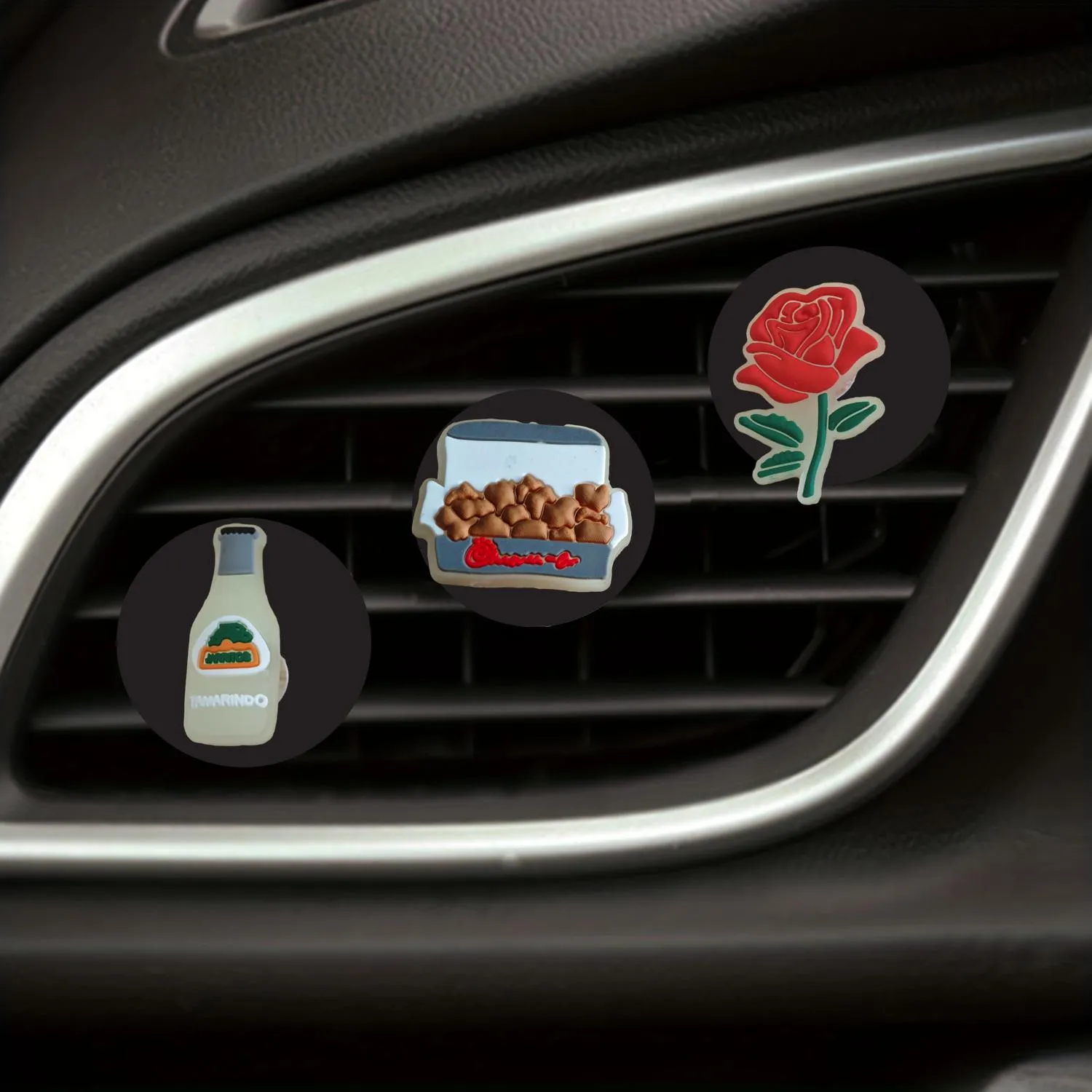 fluorescent mexico cartoon car air vent clip outlet perfume clips decorative auto conditioner bulk