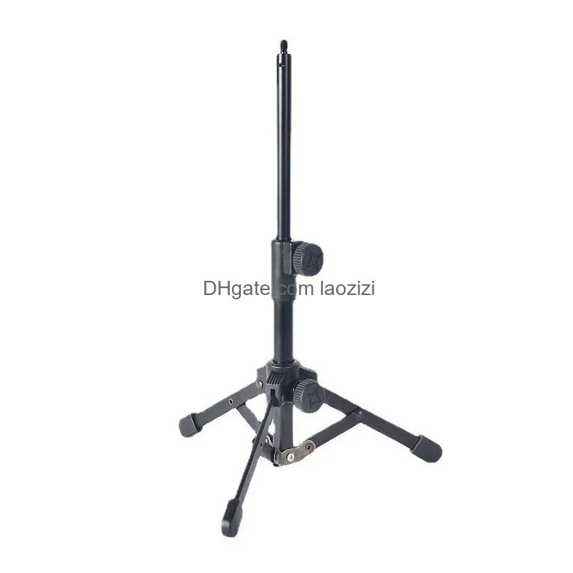 foldable tripod desktop microphone stand holder for podcasts online chat conferences
