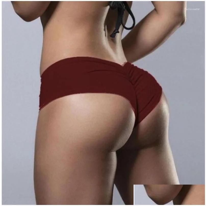 Womens Panties Women Hip Lift Shorts Lingerie Sexy Solid Color Bot Sports And Fitness Plus Size Underwear Clothing Drop Delivery Appa Dhxik