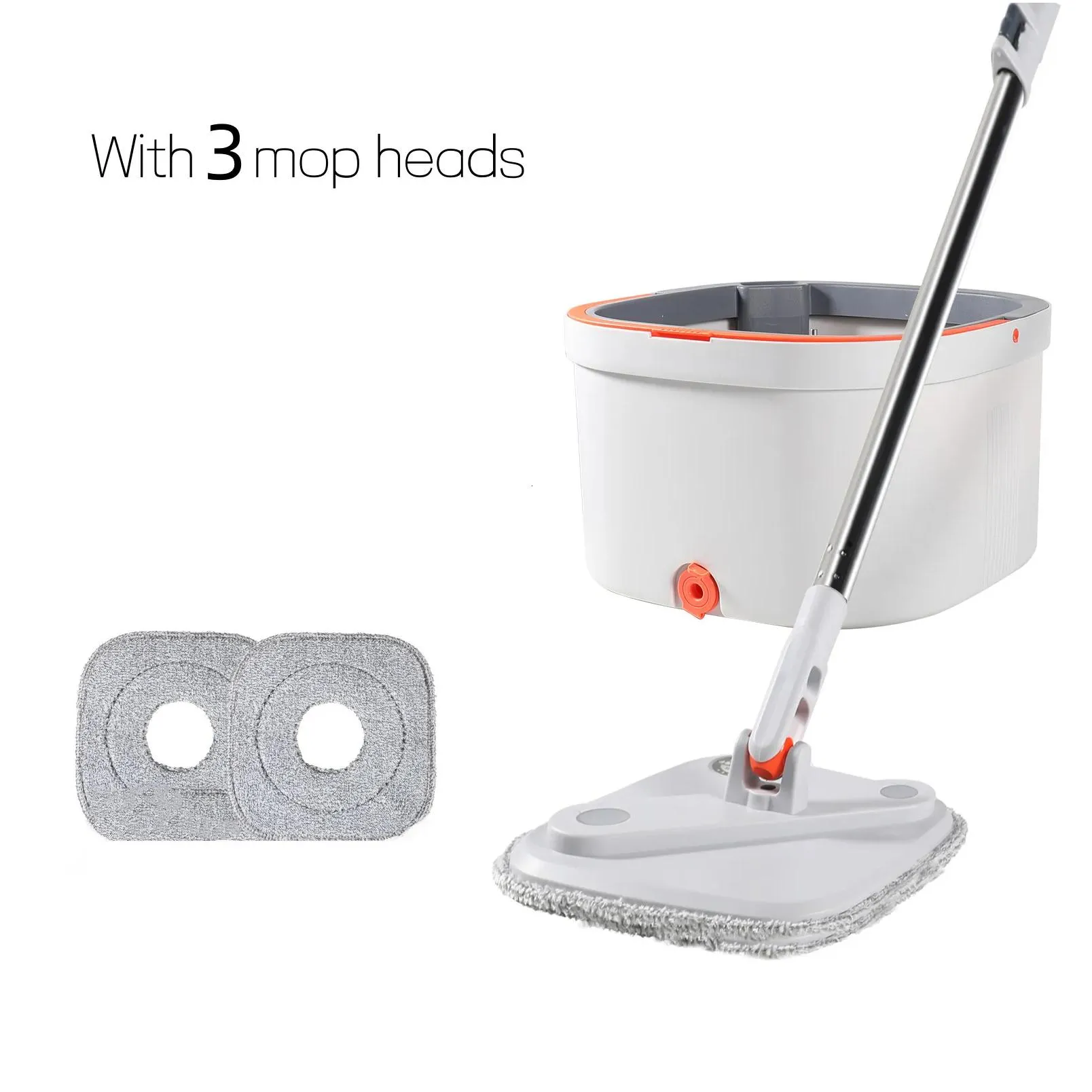 mops mop water separation 360 cleaning with bucket microfiber lazy no hand-washing floor floating mop household cleaning tools 230715