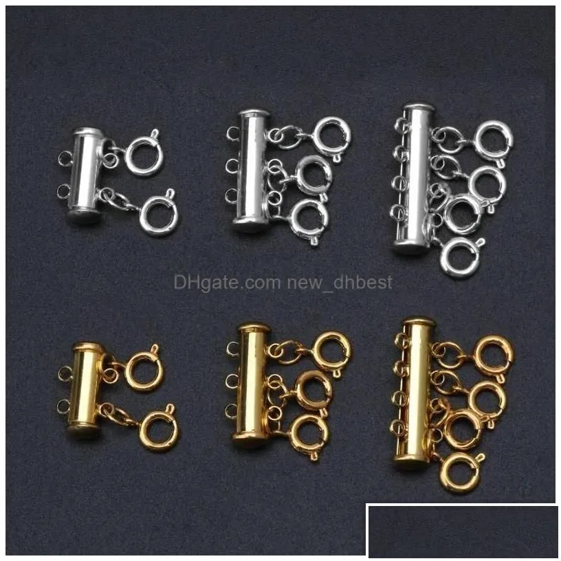 Other Mti Strand Necklace Clasp Layering Layered Der Spacer Un Necklaces Lobster Clasps For Jewelry Drop Delivery Dhopc