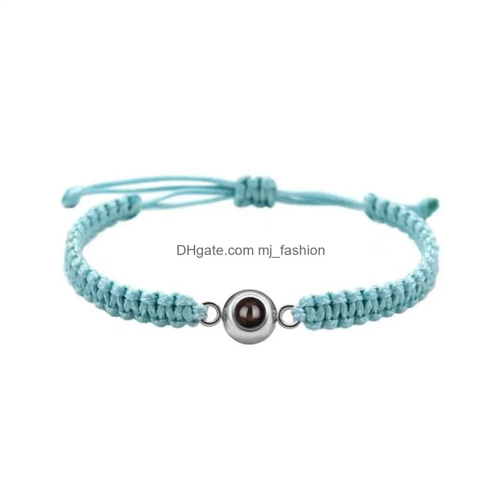 Chain Colored Womens Project Bracelet Personalized Po Suitable For Women/Mens Birthday And Christmas Gifts Q240401 Drop Delivery Dhej0