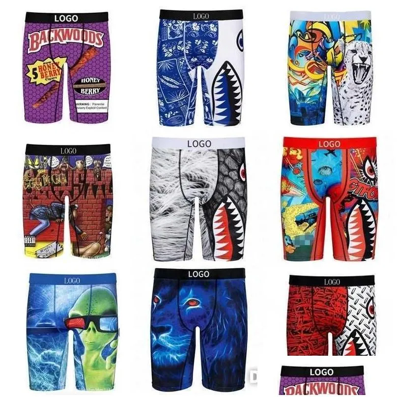 Mens Shorts Wholesale Branded Desinger Printed Underwear With Bags Short Pants Underpants Sport Breathable Boxers Briefs Drop Delive Dhdrb