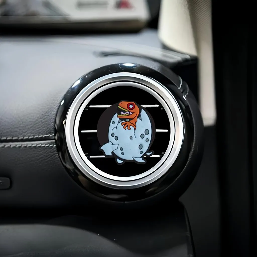 Safety Belts Accessories Jurassic World 18 Cartoon Car Air Vent Clip Clips Freshener Conditioner Conditioning Outlet Per Diffuser Drop Otcvo